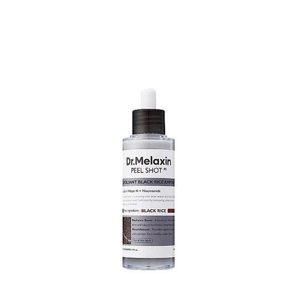 peel_shot_exfoliating_black_rice_ampoule.jpg DR.MELAXIN Peel Shot Exfoliating Black Rice Ampoule - Image 1
