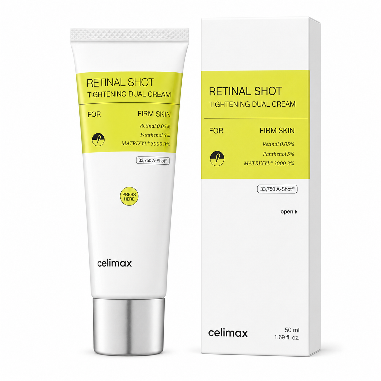ChatGPTImageAug1_2026_08_13_09PM Celimax The Vita-A Retinal Shot Tightening Dual Cream 50ml – Anti-Aging & Skin Firming Cream UAE - Image 1