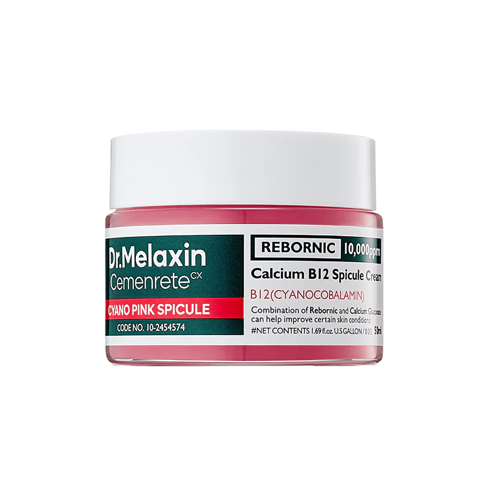 DR.MELAXIN CEMENRETE CYANO PINK SPICULE CREAM 50ML Dr.Melaxin Cemenrete Cyano Pink Spicule Cream 50ml Korean skincare cream with Vitamin B12 and Hyaluronic Acid