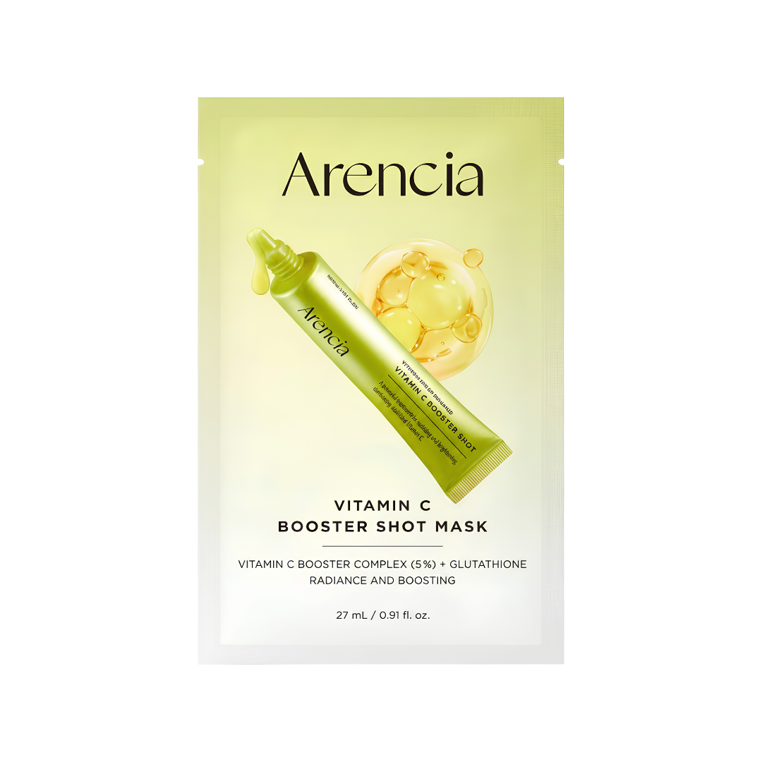 VitaminCBoosterShotMask1 Arencia Vitamin C Booster Shot Mask Set – Brightening & Glow-Boosting Facial Sheet Masks - Image 1